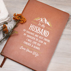 My Soulmate and Best Friend - Leather Journal